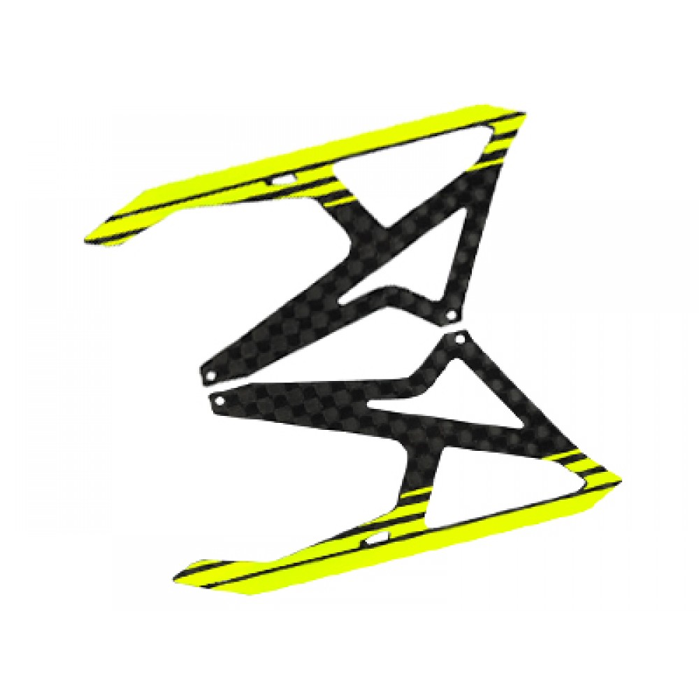 Carbon Fiber Landing Skids (YELLOW) (for MH Landing Gear series)