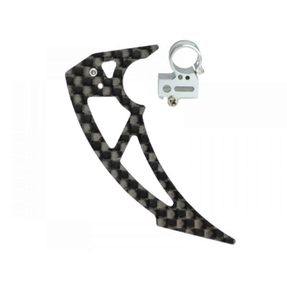 Aluminum Tail Motor Mount w/ Vertical Fin set - T-REX 150 DFC