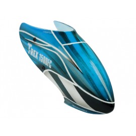 Airbrush Fiberglass Blue Racing LOGO Canopy - T-REX 150 DFC