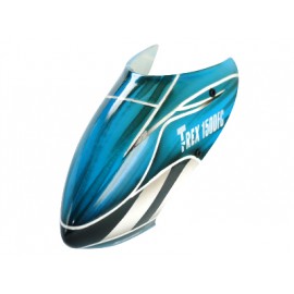 Airbrush Fiberglass Blue Racing LOGO Canopy - T-REX 150 DFC