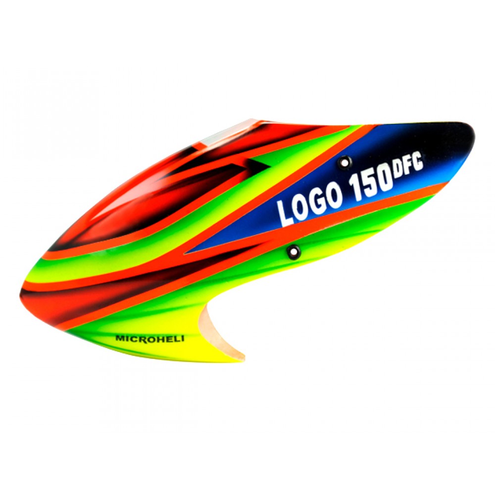 Airbrush Fiberglass Evil Eyes LOGO Canopy - T-REX 150 DFC