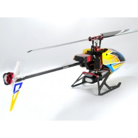 AL/Carbon Fiber Landing Gear set (RED) - T-REX 150 DFC/150 X