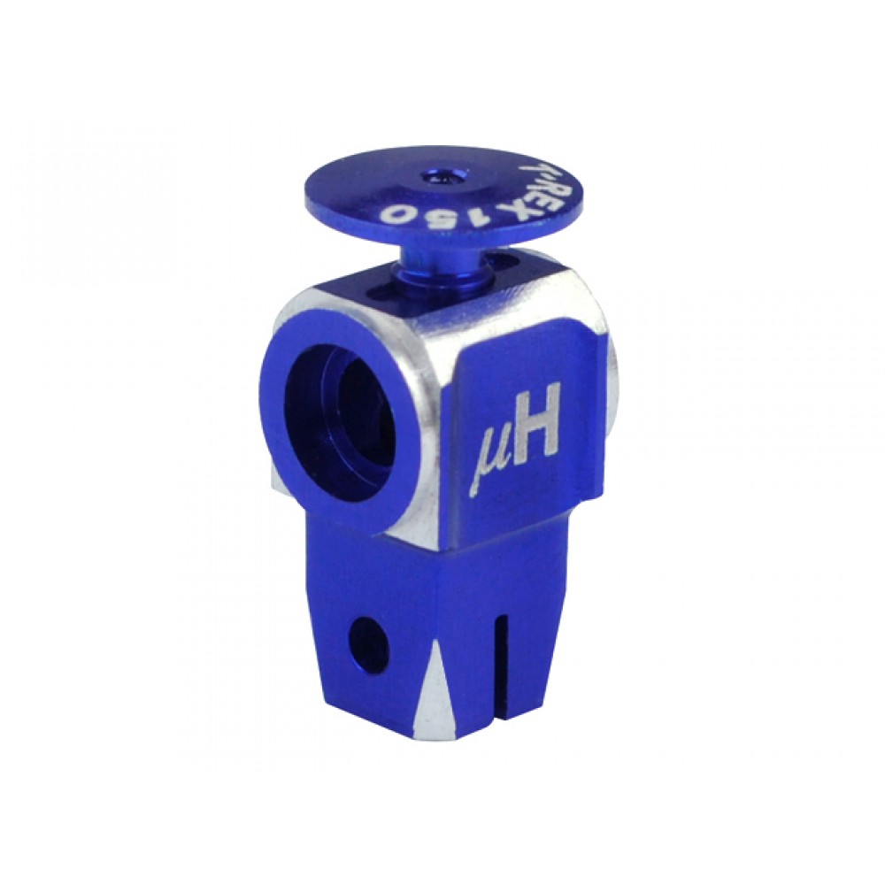 CNC AL Main Rotor Hub w/ Button (BLUE/PURPLE) - T-REX 150 DFC/150 X