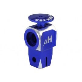 CNC AL Main Rotor Hub w/ Button (BLUE/PURPLE) - T-REX 150 DFC/150 X