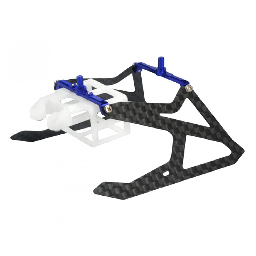 AL/Carbon Fiber Landing Gear set (BLUE/PURPLE) - T-REX 150 DFC/150 X