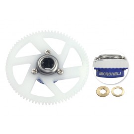 Delrin Main Gear w/ Auto-Rotation Hub set (BLUE/PURPLE) - T-REX 150 DFC/150 X