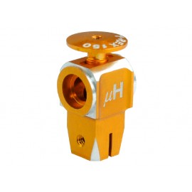 CNC Aluminum Main Rotor Hub w/ Button (GOLD) - T-REX 150 DFC/150 X