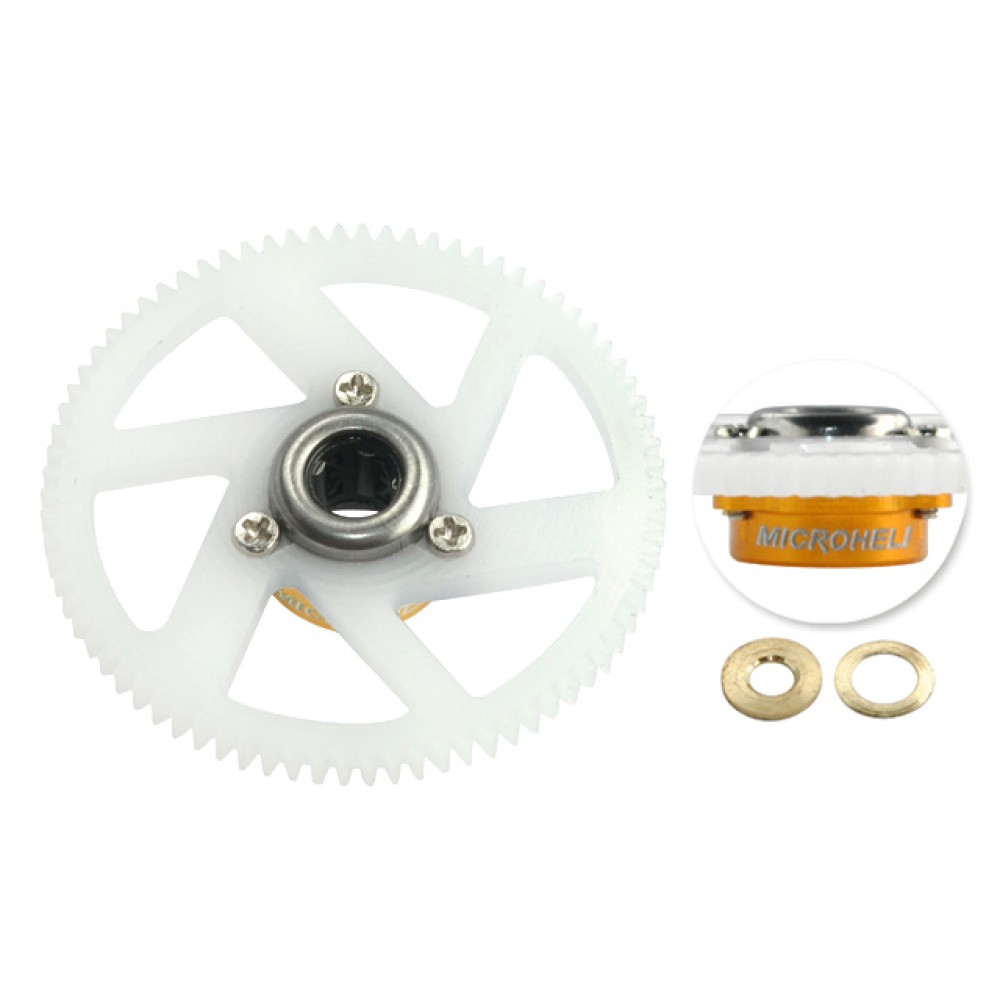 Delrin Main Gear w/ Auto-Rotation Hub set (GOLD) - T-REX 150 DFC/150 X