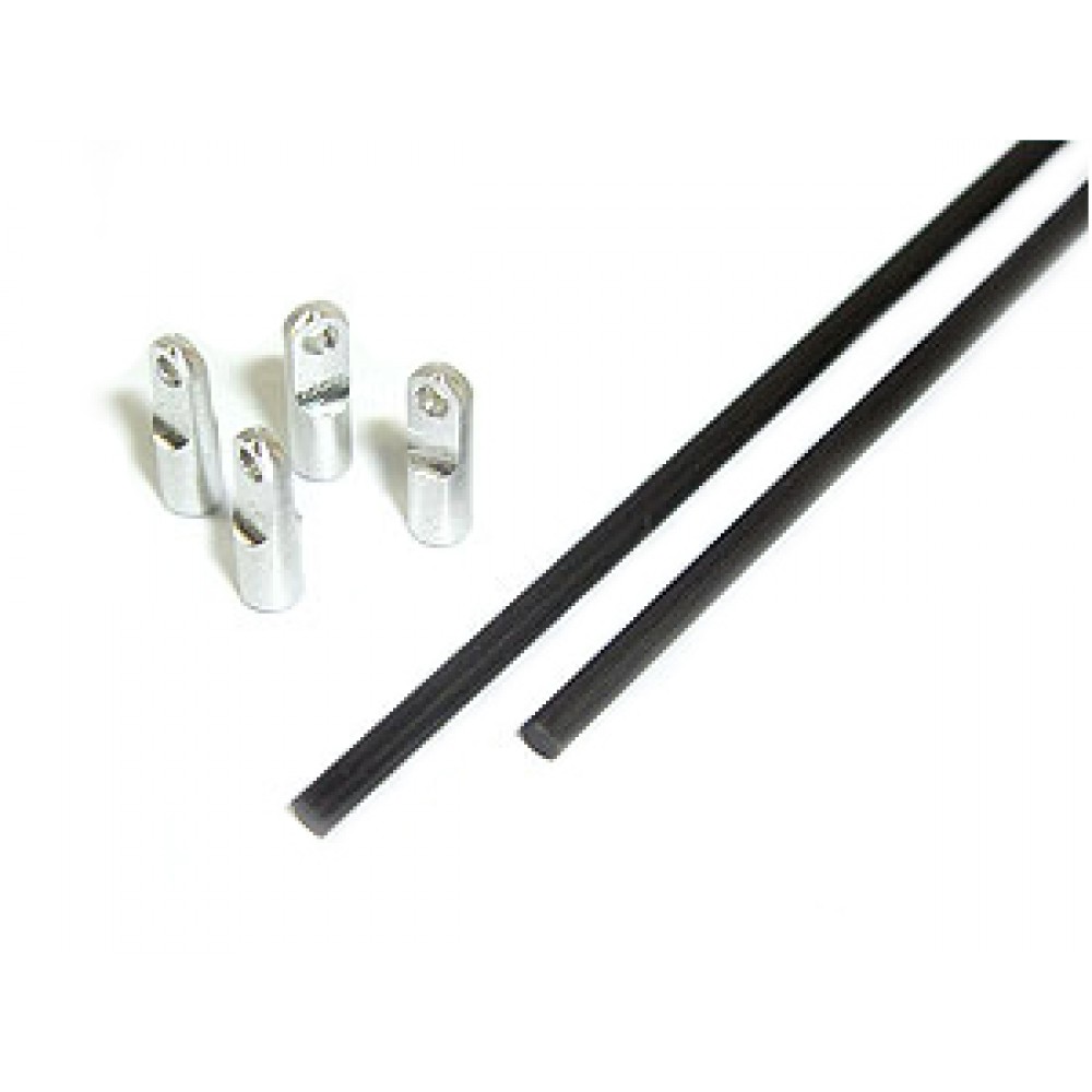 Aluminum Tail Boom Support set - T-REX 250/SE