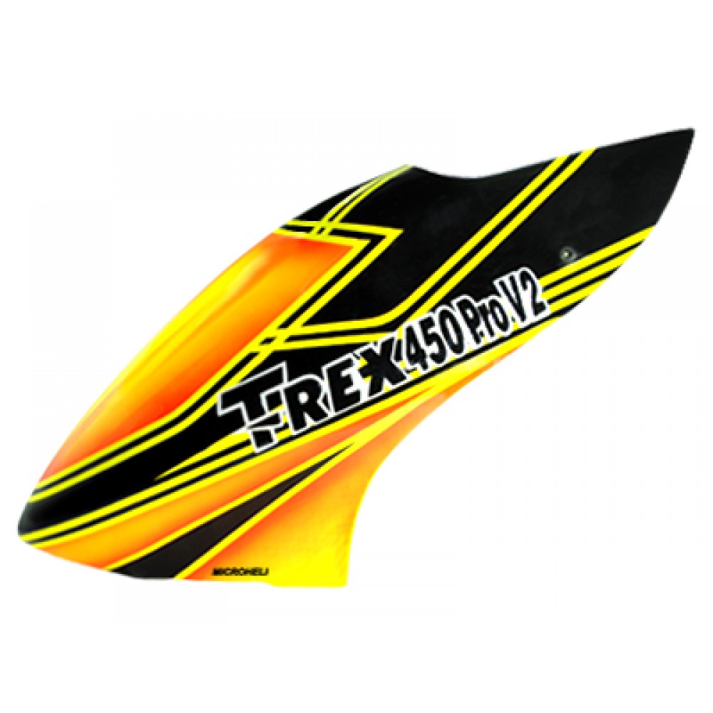 Airbrush Fiberglass Black Poison Canopy - T-REX 450 PRO V2