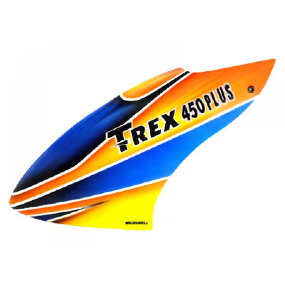 Airbrush Fiberglass Deep Blue Canopy - T-REX 450 PLUS