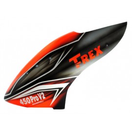Airbrush Fiberglass Red Transformer Canopy - T-REX 450 PRO V2