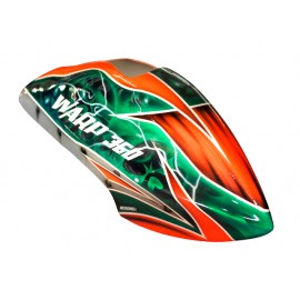 Airbrush Fiberglass Green Skull Canopy - WARP 360