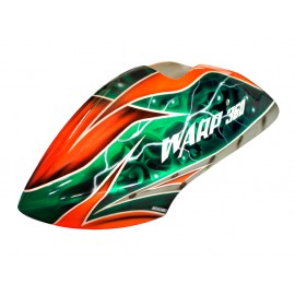 Airbrush Fiberglass Green Skull Canopy - WARP 360