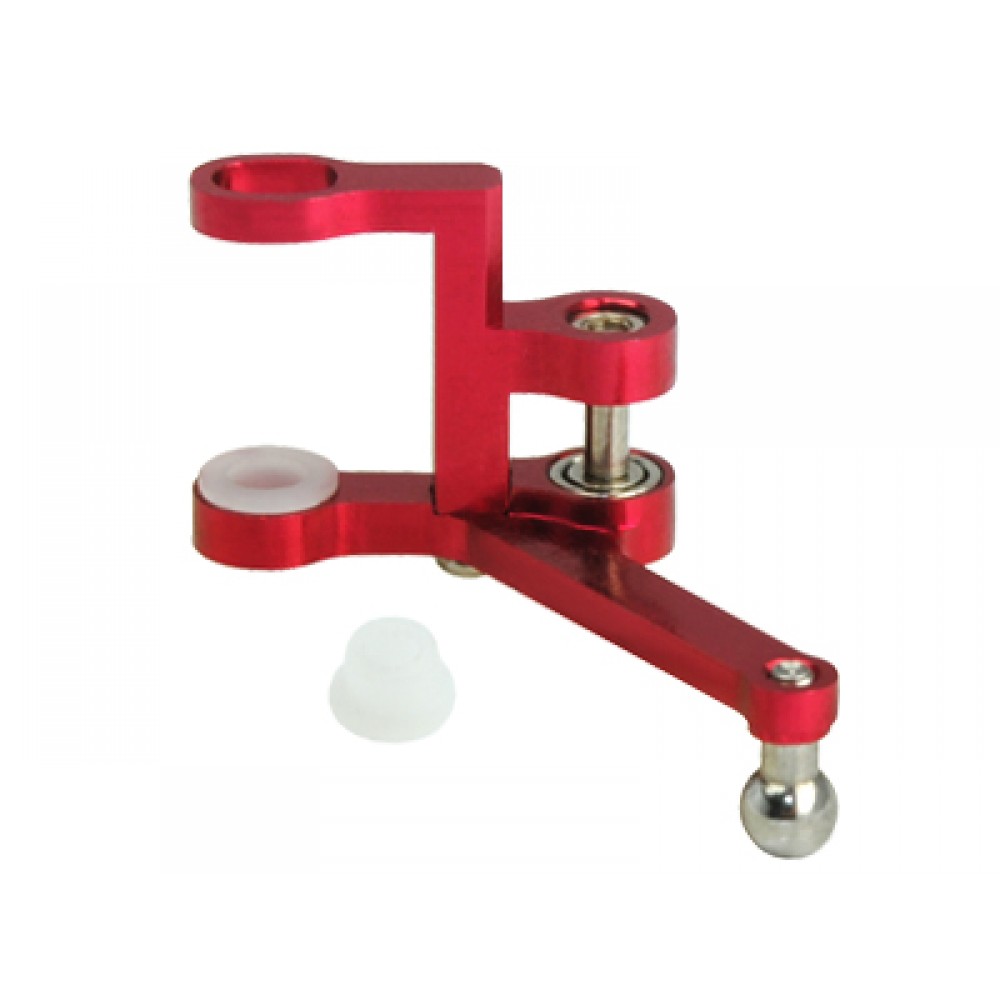 Double Bearing Aluminum Tail Pitch Lever (RED) - WALKERA V120D02S
