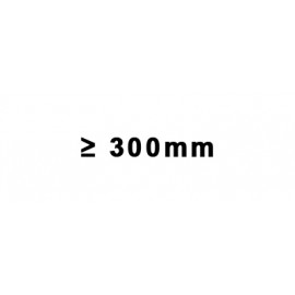 ≥ 300mm