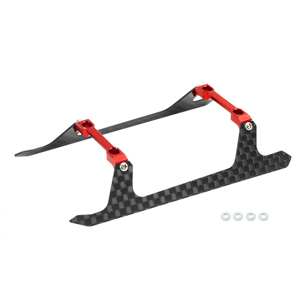 Low Profile Carbon Fiber Landing Gear "U" Style (RED) - ALIGN T15