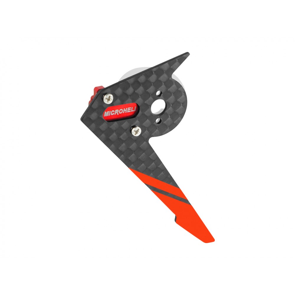 Aluminum Carbon Fiber Tail Motor Mount W/ Fin Set (RED) - ALIGN T15