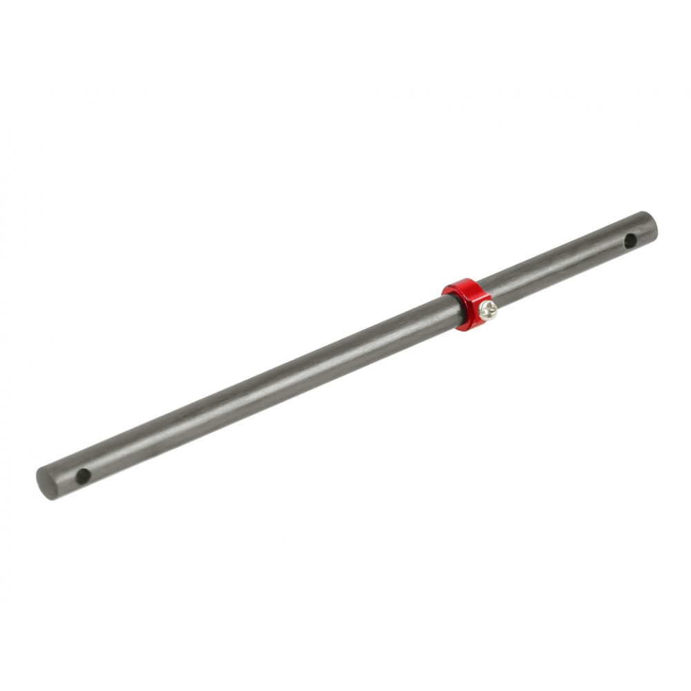 Precision CNC Solid Carbon Main Shaft/Collar set (RED) - ALIGN T15