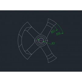 PLA 3D Printed Swashplate Leveler (PP) - ALIGN T15