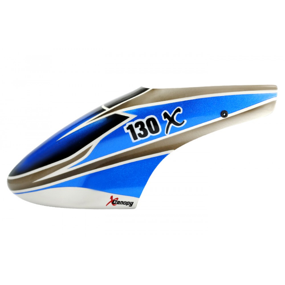 XCanopy Airbrush Fiberglass Blue Sky Canopy - BLADE 130X