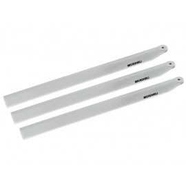 Plastic Triple Main Blade 125mm (GREY) (for MH Triple Blade Conversion set) - BLADE 130 X