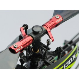 Main Blade Grip w/ Thrust Bearing/Titanium Ball (RED) - BLADE 130X