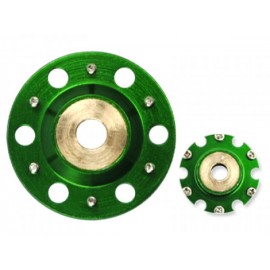 Aluminum Auto-Rotation Hub (GREEN) (for MH-130X367/X)