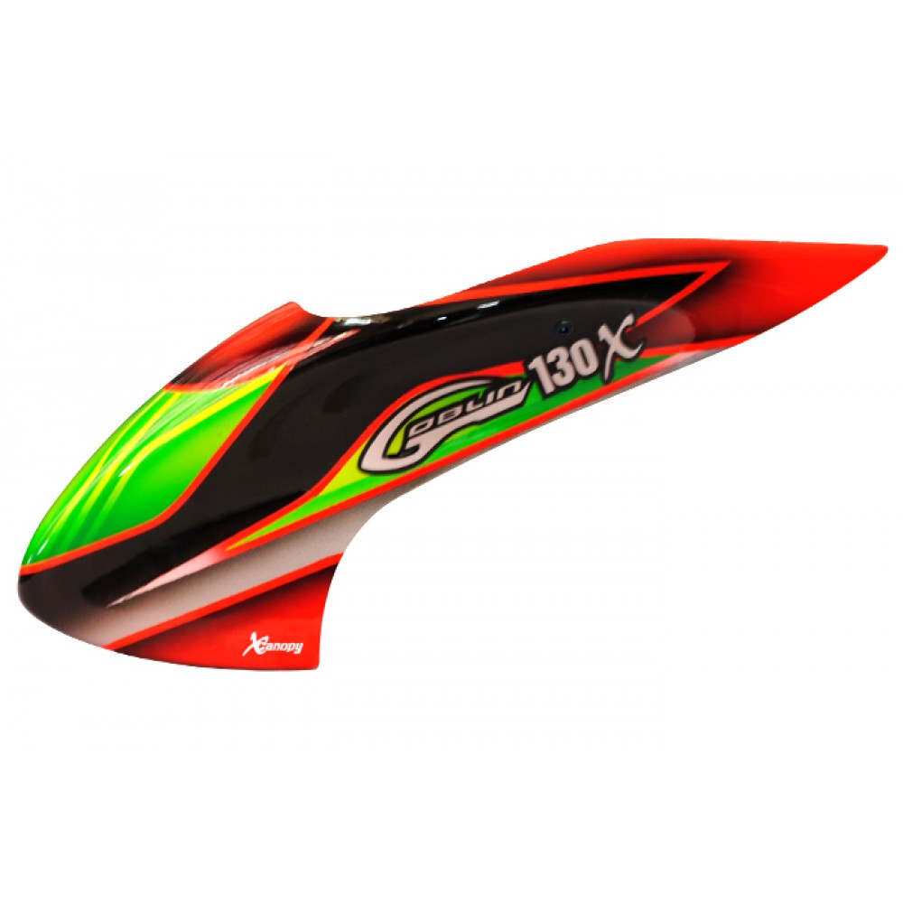 XCanopy Airbrush Fiberglass Speeding Goblin Canopy - BLADE 130X