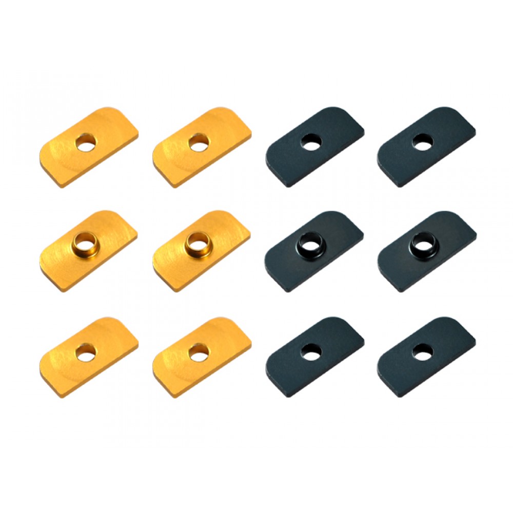 Aluminum Servo Tab Support set (GOLD/BLACK) - BLADE 180 CFX