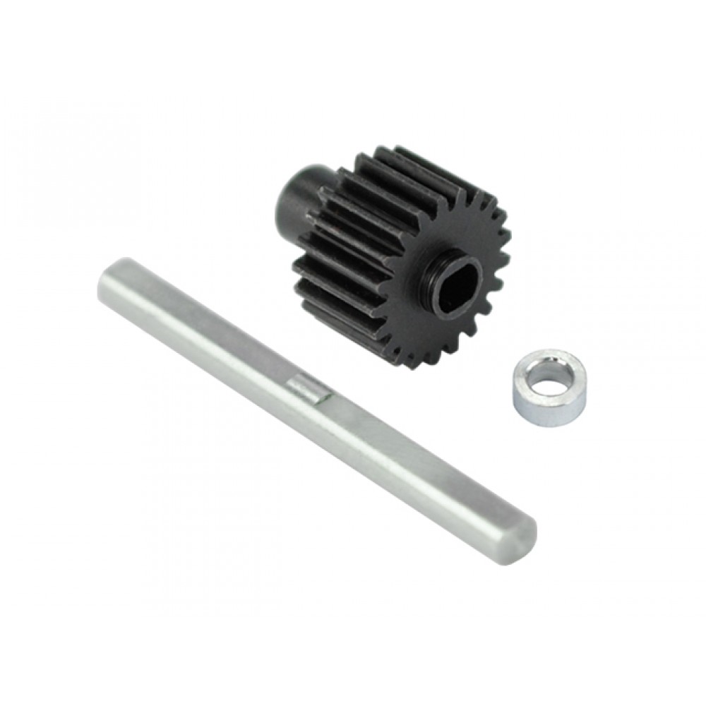 Hardened Steel Pinion Gear E 21T w/ Shaft - BLADE 180 CFX