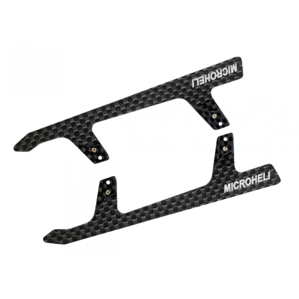 Low Profile Carbon Fiber Landing Skids "U" Style (for MH Landing Gear series) Low Profile Carbon Fiber Landing Skids "U" Style (for MH Landing Gear series)