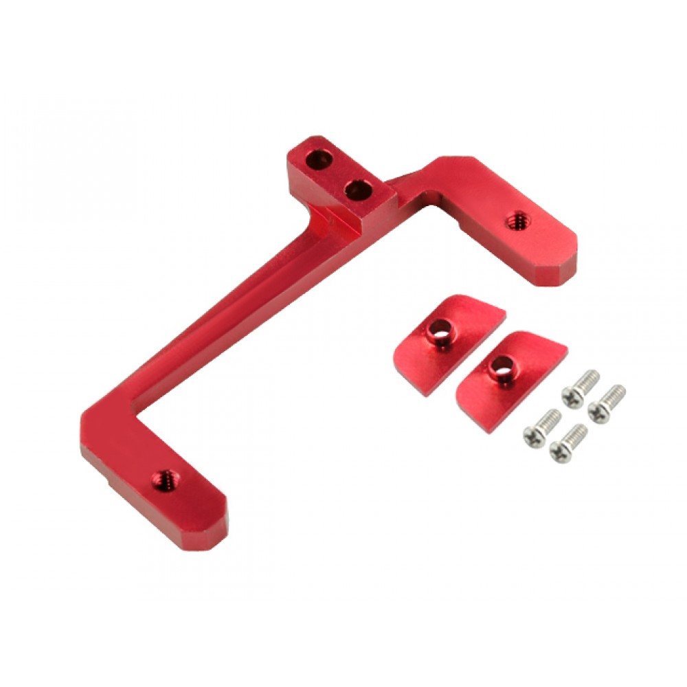 Aluminum Tail Servo Mount (RED) (for Tail Boom/Servo Mount series)