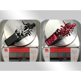 Aluminum/Carbon Fiber Main Frame (RED) - BLADE 180 CFX