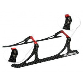 Aluminum/Carbon Fiber Landing Gear "A" Style (RED) - BLADE 180 CFX / 150 S / Smart