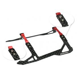 Aluminum/Carbon Fiber Landing Gear "F" Style (RED) - BLADE 180 CFX / 150 S / Smart