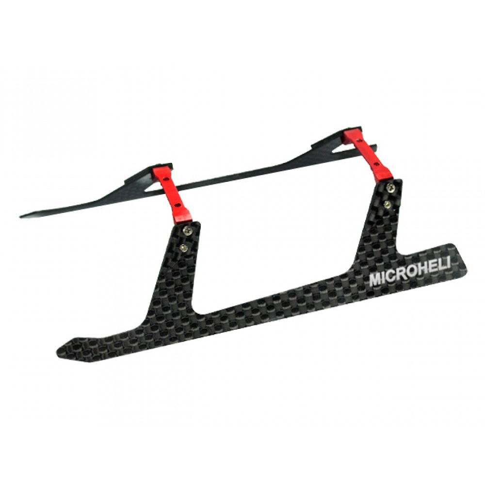 Aluminum/Carbon Fiber Landing Gear "U" Style (RED) - BLADE 180 CFX / 150 S / Smart