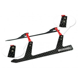 Aluminum/Carbon Fiber Landing Gear "U" Style (RED) - BLADE 180 CFX / 150 S / Smart