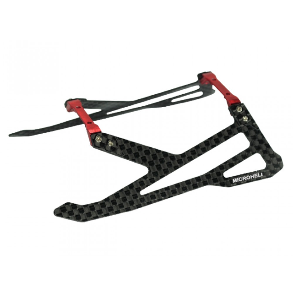 Aluminum/Carbon Fiber Landing Gear "Y" Style (RED) - BLADE 180 CFX / 150 S / Smart