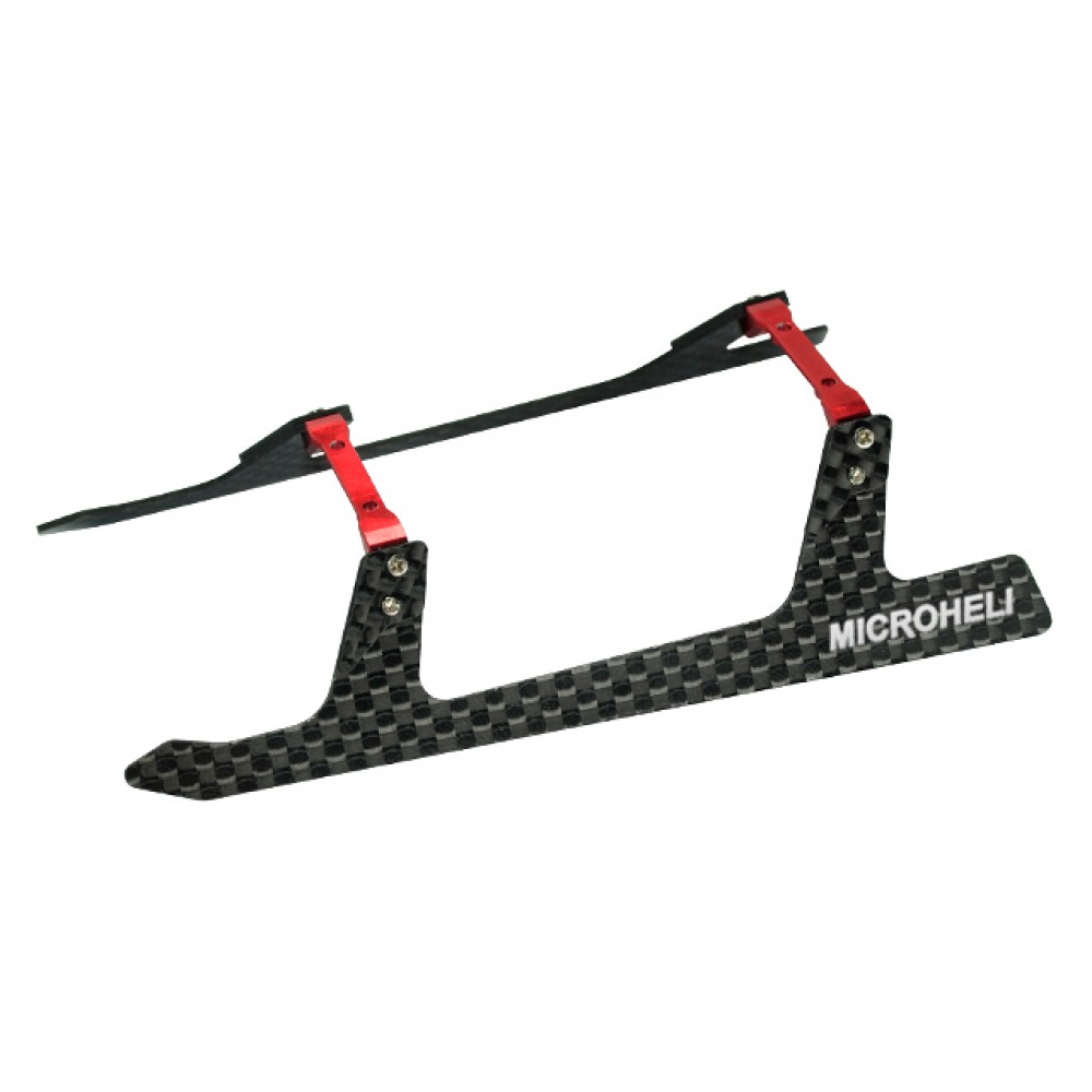 Low Profile Carbon Fiber Landing Gear "U" Style (RED) - BLADE 180 CFX / 150 S / Smart