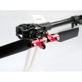 7075 Triple Bearing Weighted Tail Blade Grip set (RED) - BLADE 180 CFX