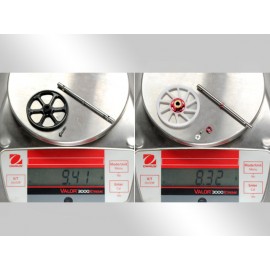 Titanium Main Shaft/CNC Delrin Main Gear/Auto-Rotation Hub set (RED) - BLADE 180 CFX / 150 S / Smart