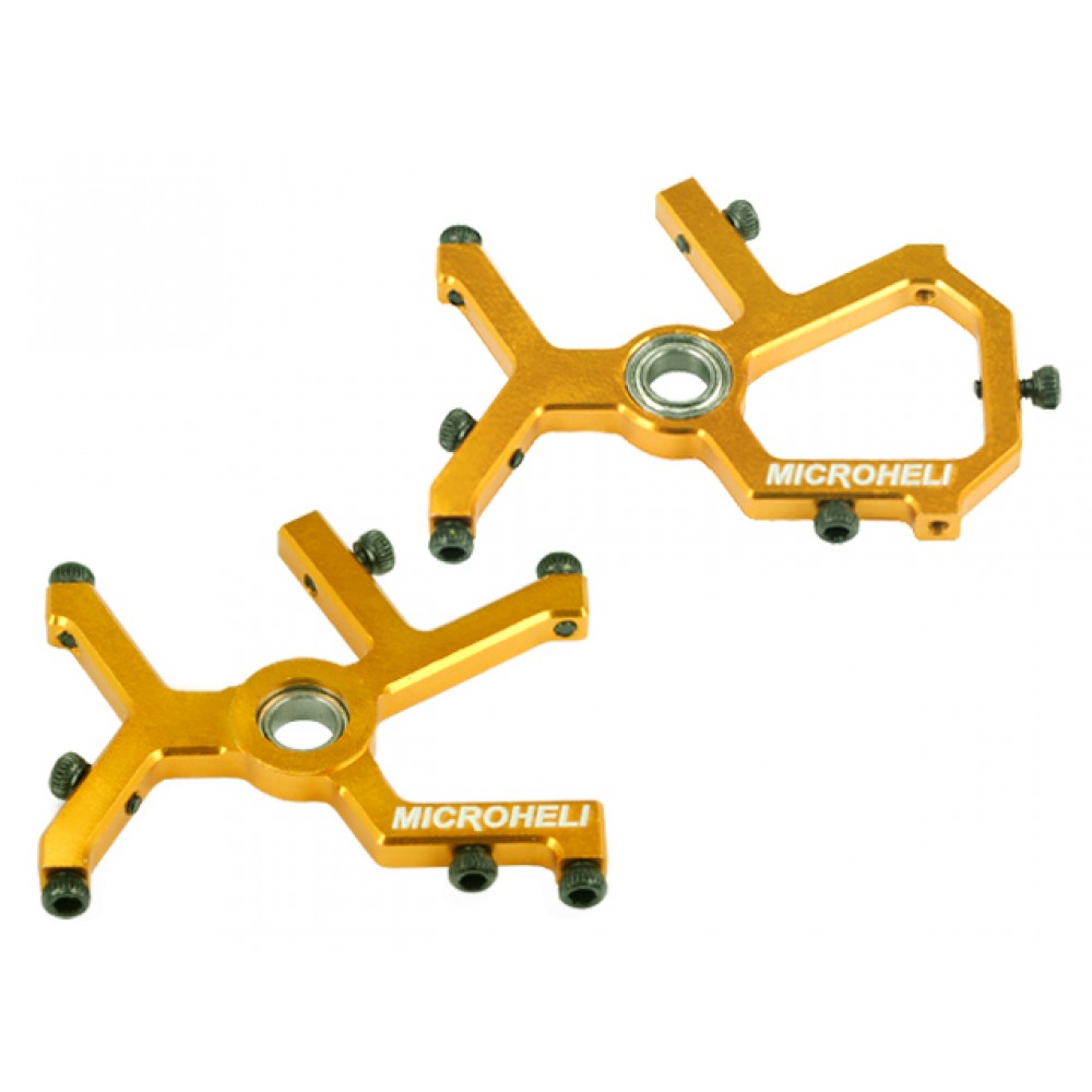 7075 Aluminum Main Shaft Bearing Block (GOLD) - BLADE 180 CFX / FUSION 180 / 150 S / Smart