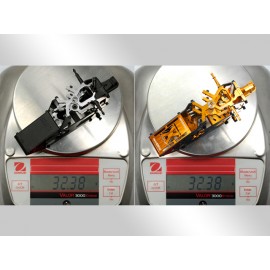 Aluminum/Carbon Fiber Main Frame (GOLD) - BLADE 180 CFX