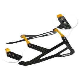 Aluminum/Carbon Fiber Landing Gear "Y" Style (GOLD) - BLADE 180 CFX / 150 S / Smart
