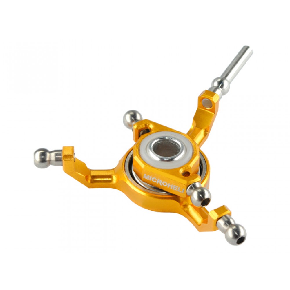 Precision CNC Titanium X Swashplate (GOLD) - BLADE 180 CFX / FUSION 180 / 150 S / Smart