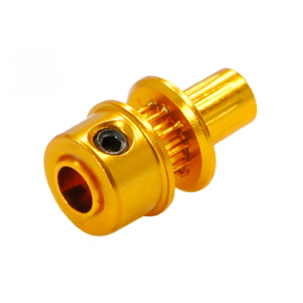 Aluminum Tail Drive Pulley (GOLD) (for MH Pulley/Timing Belt Conversion series)