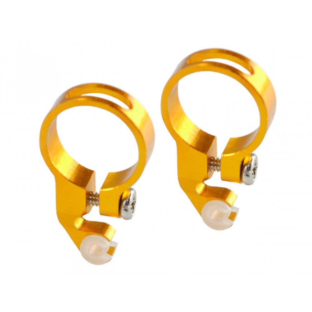 Aluminum Tail Push Rod Support (GOLD) - BLADE 180 CFX