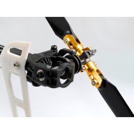 7075 Triple Bearing Weighted Tail Blade Grip set (GOLD) - BLADE 180 CFX