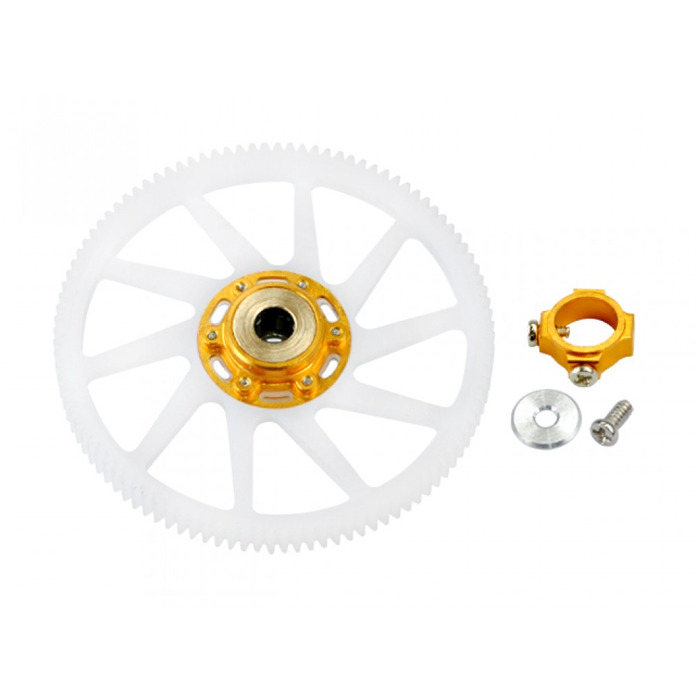 CNC Delrin Main Gear w/ Auto-Rotation Hub set (GOLD) (for MH-18FX067X series)